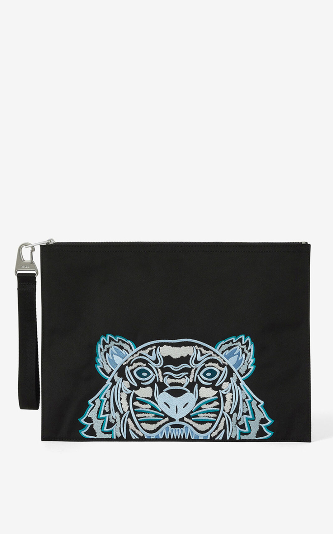 Portefeuille Kenzo Toile Kampus Tiger Homme Noir | PQZK-87403